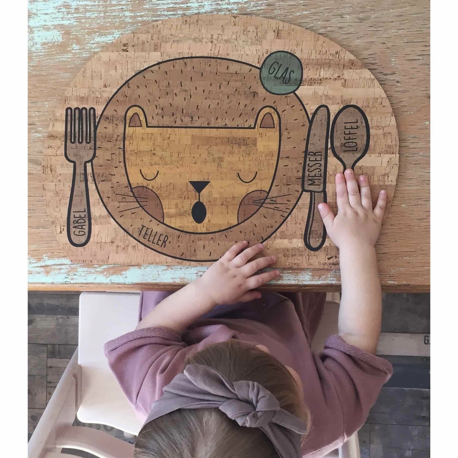Tischset Chilling Lion Clarissakork