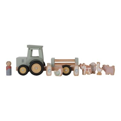 Traktor mit Holzanhänger Farm Little Dutch