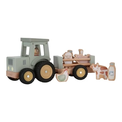 Traktor mit Holzanhänger Farm Little Dutch