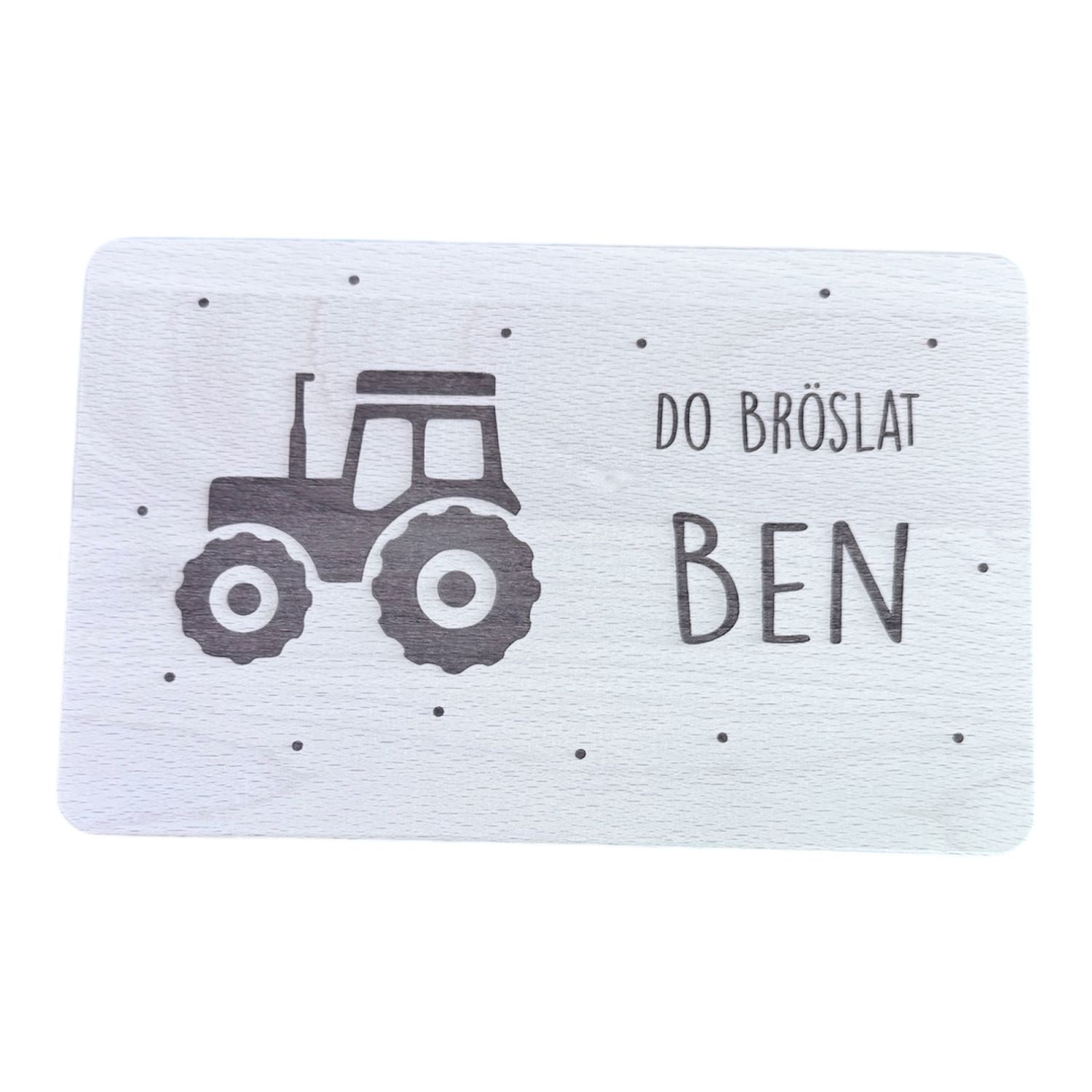 Jausebrett &quot;Do Bröslat...&quot; Traktor | Herzstücke