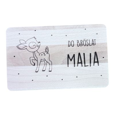 Jausebrett &quot;Do Bröslat...&quot; Bambi | Herzstücke
