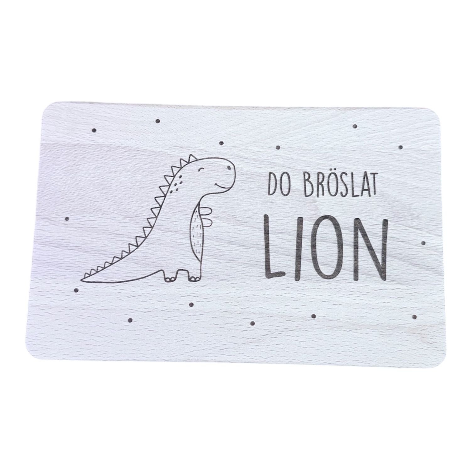 Jausebrett &quot;Do Bröslat...&quot; Dino | Herzstücke