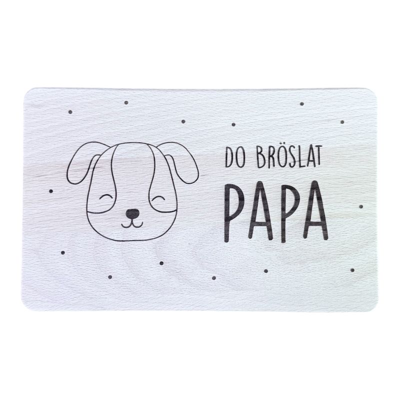 Jausebrett &quot;Do Bröslat...&quot; Hund | Herzstücke