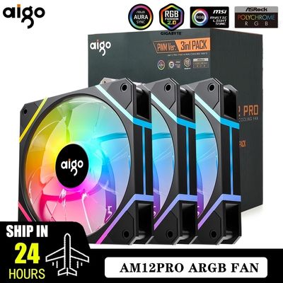 Aigo AM12 Pro - ARGB Fan - Black
