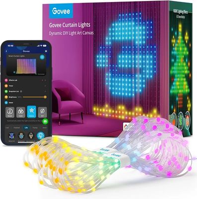 Govee - Custom RGBIC Smart Curtain Lights - Waterproof