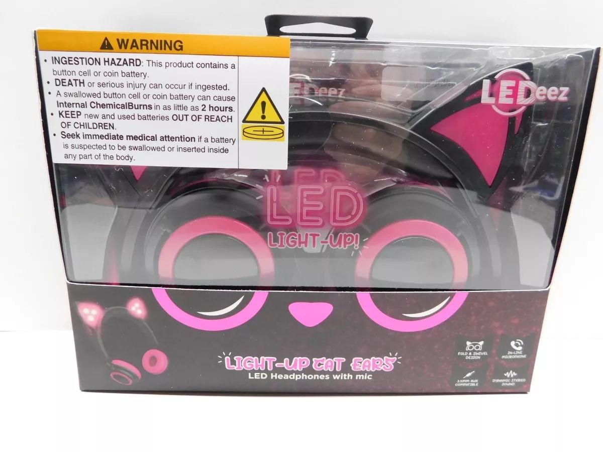 Pink Cat Ear Headphones