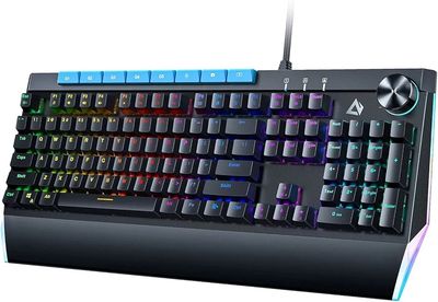 Aukey KMG17 - Mechanical Gaming Keyboard w/ Dial