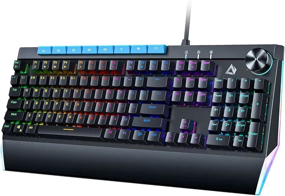 Aukey KMG17 - Mechanical Gaming Keyboard w/ Dial