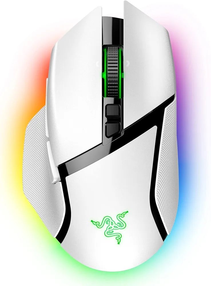 Razer Basillisk V3 Pro - Hyperspeed Wireless RGB Gaming Mouse - White