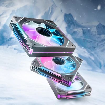 AH Prism Pro  -  Infinite Mirror ARGB Fan - Reversable - BLACK