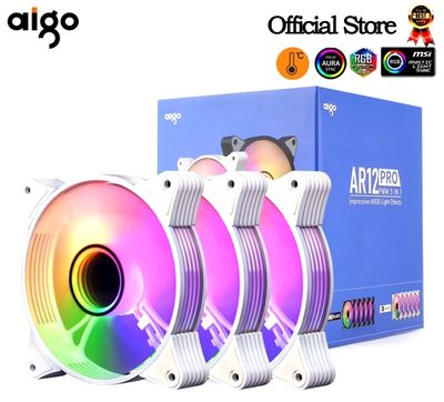 Aigo AR12 Pro - Infinite Mirror ARGB Fan - White