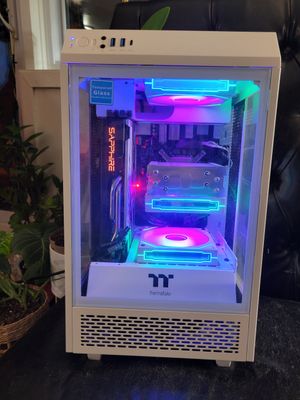 Asus x Thermaltake - Tower 100 Gaming PC - WHITE