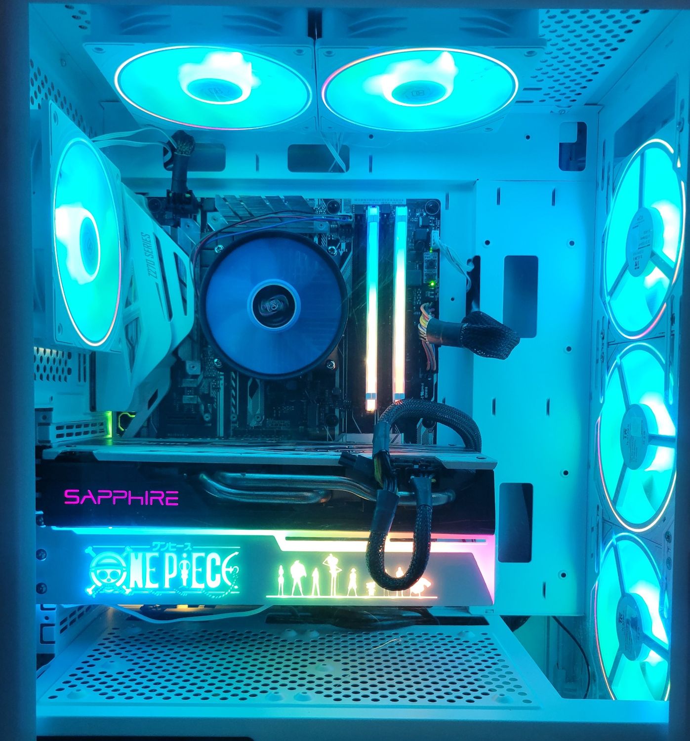 One Piece x Asus - White Gaming PC