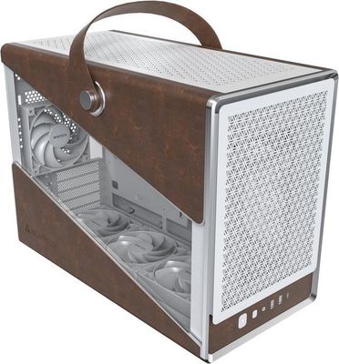 Montech Heritage - Leather &amp; White Steel - 4 Fans - WHITE - 2025