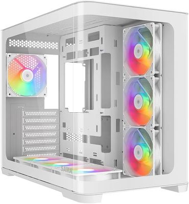 SAMA V60 - Curved Glass + 7 ARGB Fans - Black - 2025 