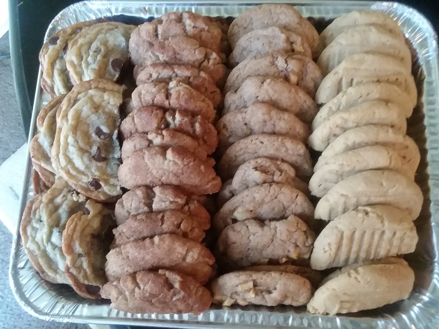 TPC Cookie Tray - Tray 2 - Chocolate Chip/Snickerdoodle/Oatmeal Raisin