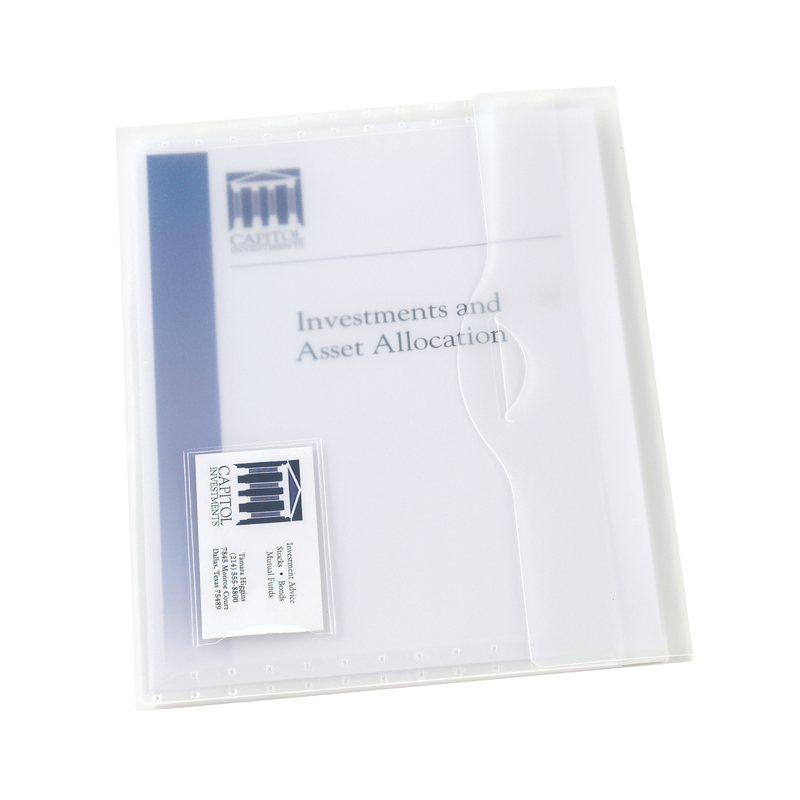 Avery® Portadocumentos translúcido, organizador de documentos de viaje transparente, capacidad para hasta 50 páginas (72278)