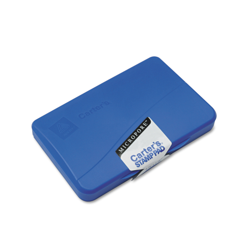 Avery® Almohadilla para sellos Carter's® Micropore® 21261, azul, 10.8 x 7 cms (21261)