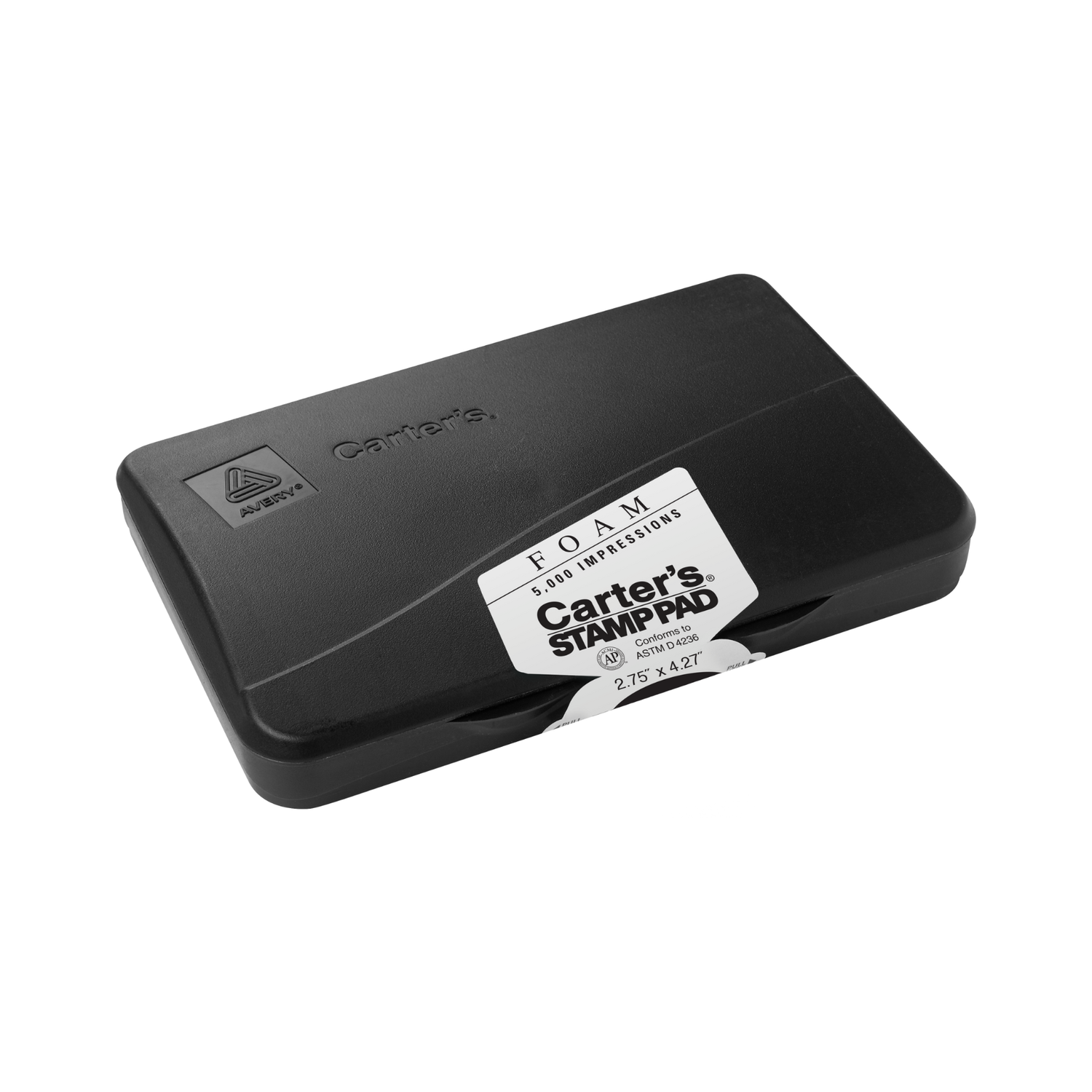 Avery® Almohadilla Carter's® negra para sellos de espuma 12.1 x 7 cms (21381)