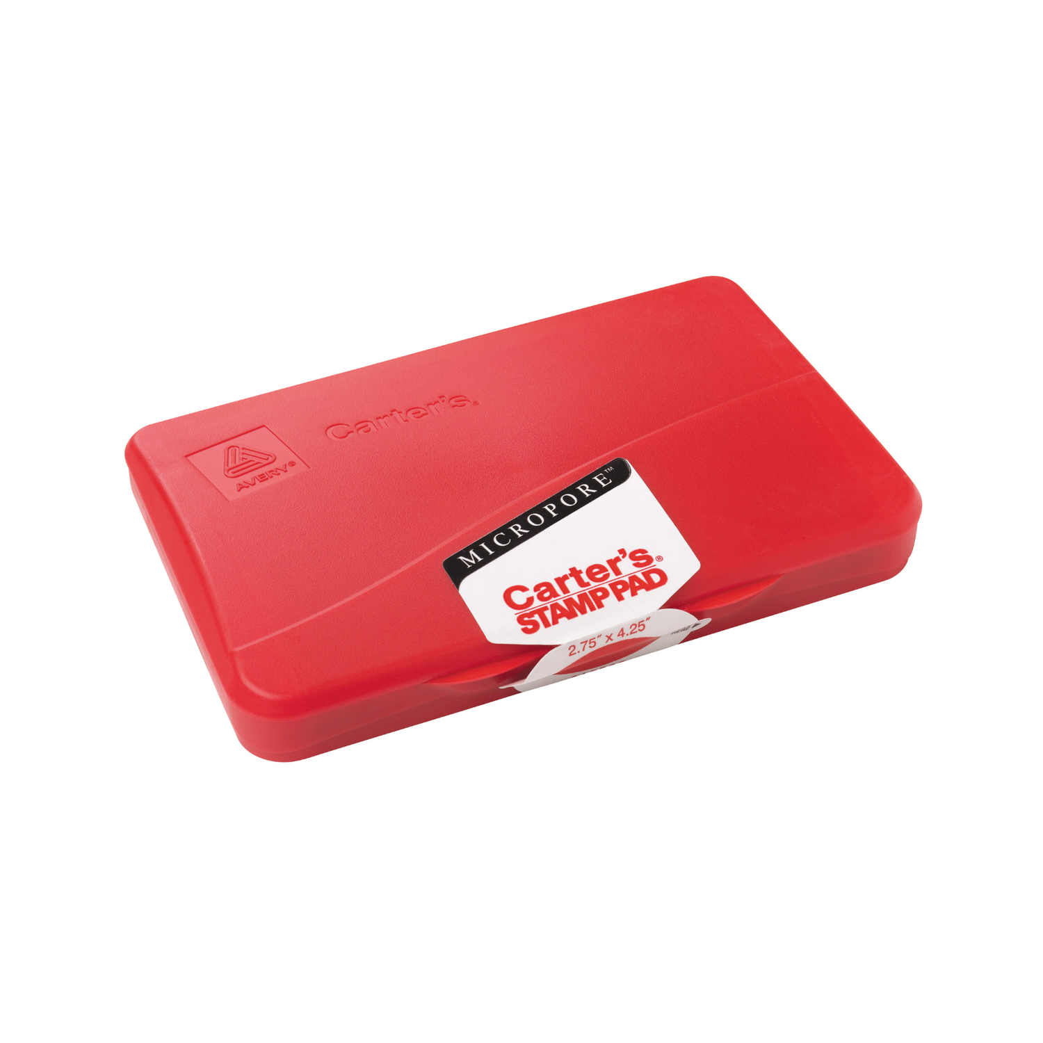 Avery® Almohadilla Carter's® para sellos de espuma, color rojo, 10.8 x 7 cms (21371)