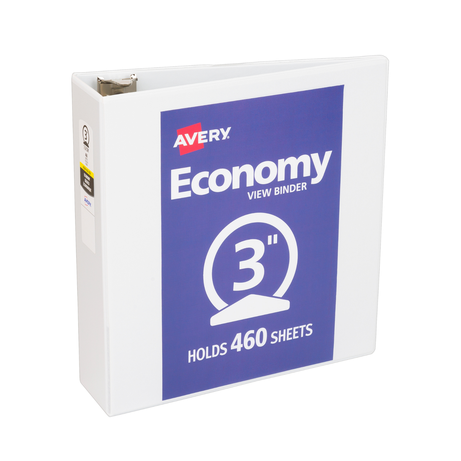 Carpeta para personalizar  Económica, Anillos Redondos de 3", Capacidad para 460 Hojas, Color Blanco (05800)