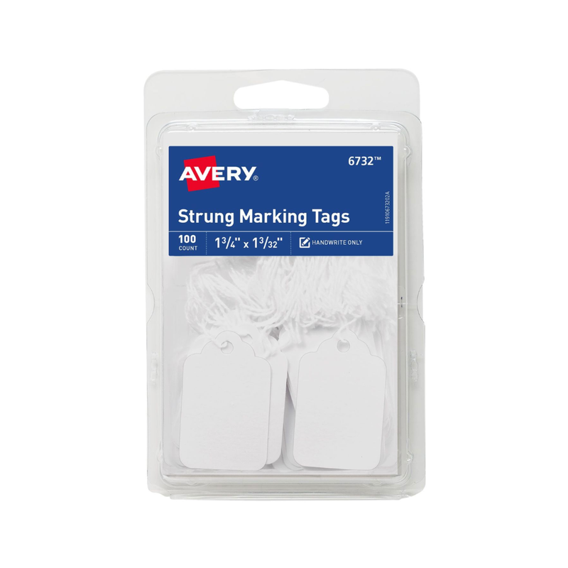 Avery® Etiquetas para marcar, colgantes, 2.8 x 4.4 cms, 100 etiquetas (6732)