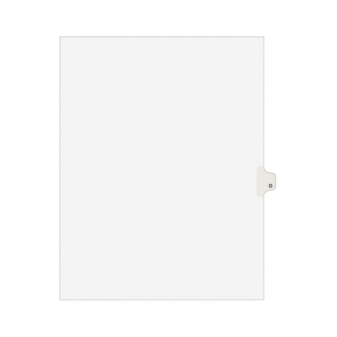 Avery® Separadores legales individuales, tamaño carta, O (1415)