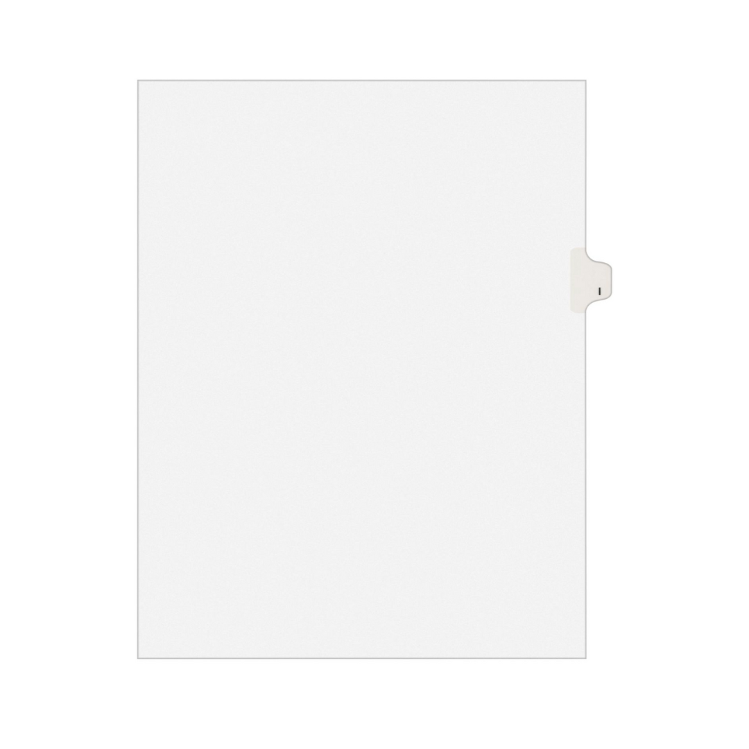 Avery® Separadores legales individuales Avery Style, tamaño carta, I (1409)