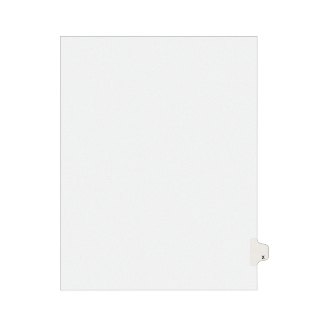 Avery® Separadores legales individuales Avery Style, tamaño carta, X (1424)