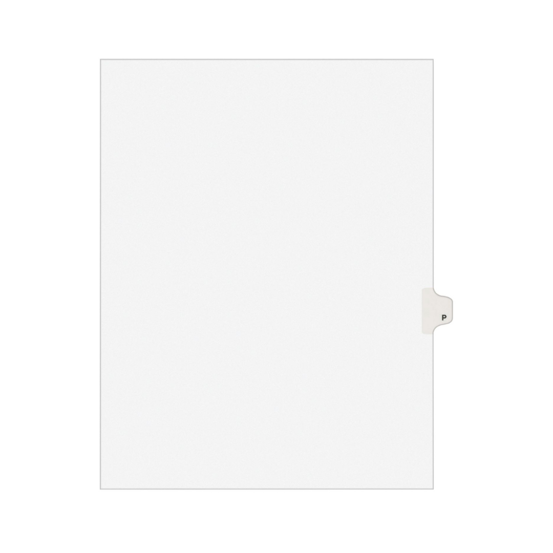Avery® Separadores legales individuales, estilo Avery, tamaño carta, P (1416)