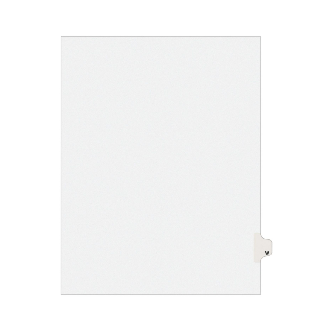 Avery® Separadores legales individuales  Estilo Avery, tamaño carta, W (1423)