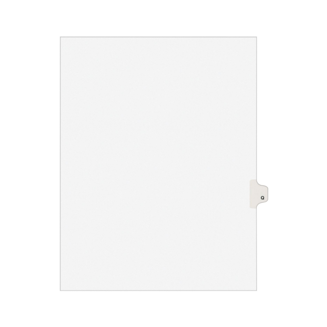 Avery® Separadores legales individuales, estilo Avery, tamaño carta, Q (1417)