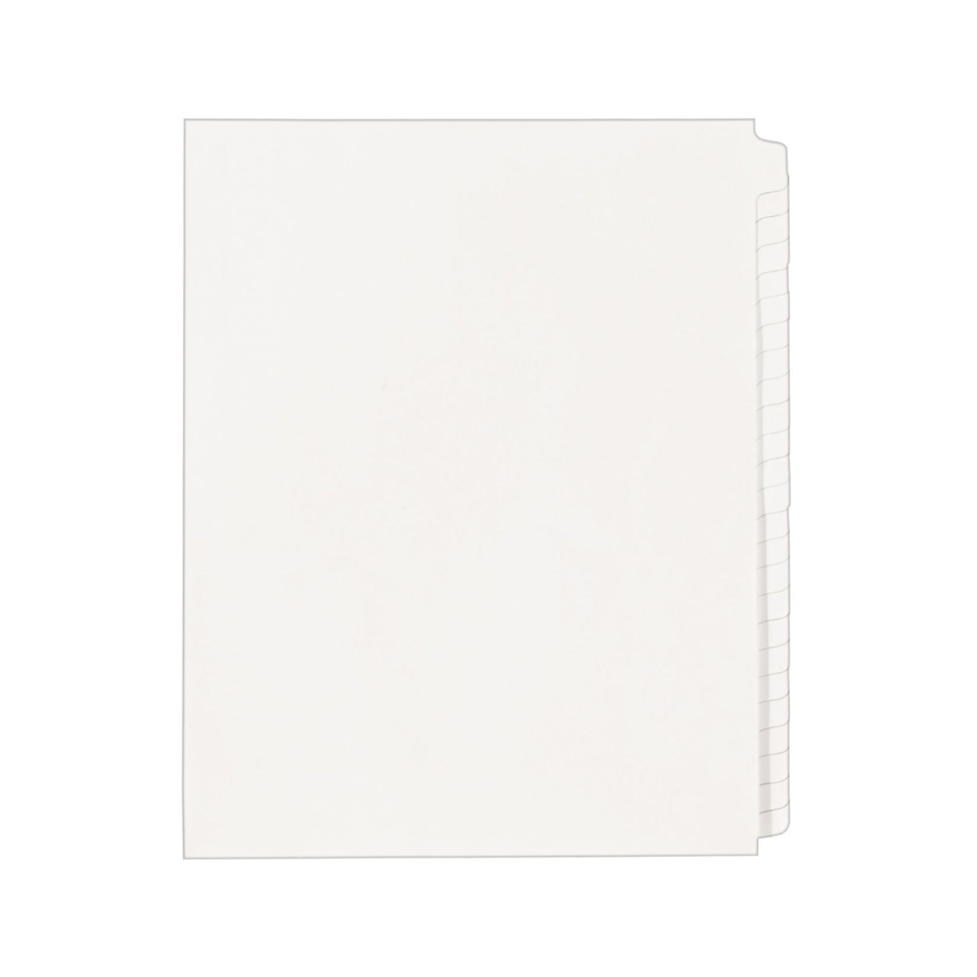 Avery® Separadores legales estándar, papel tamaño carta, juego de separadores en blanco sin impresión (11959)