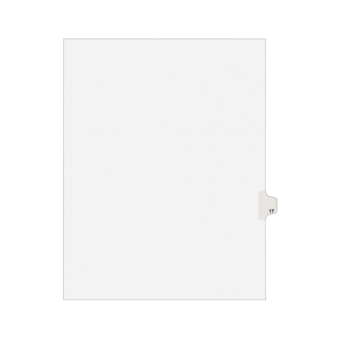 Avery® Separadores Legales Individuales Avery Style, Tamaño Carta, #21 (1021)