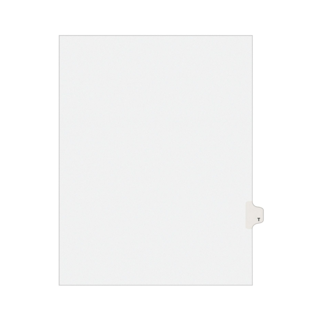 Avery® Separadores legales individuales, estilo Avery, tamaño carta, T (01420)