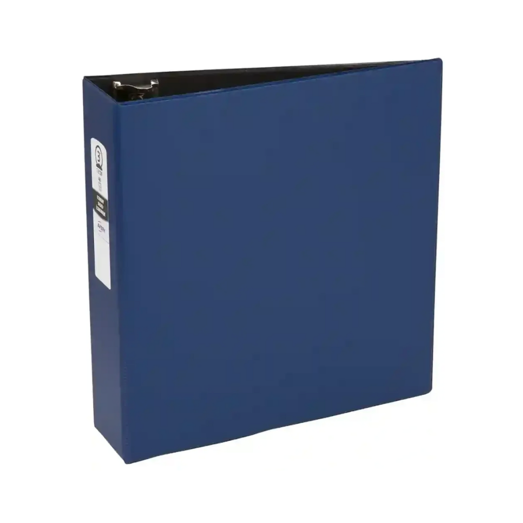 Folder económico azul, anillos redondos de 3", capacidad para 460 hojas, (03601)