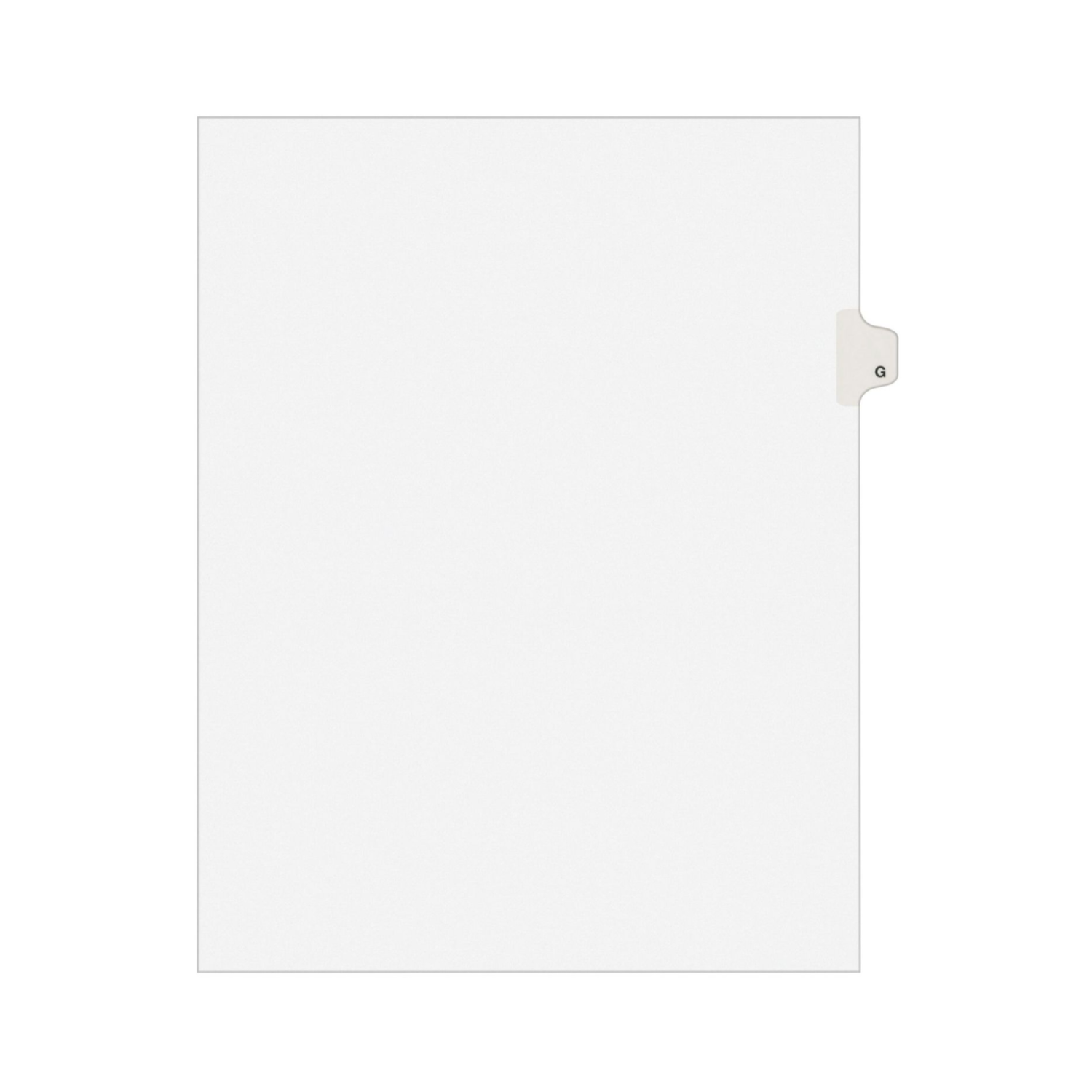 Avery® Separadores legales individuales Estilo Avery, tamaño carta, H (1408)