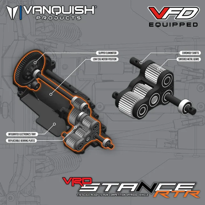 Vanquish Products VRD Stance RTR Portal Axle Comp Rock Crawler (Silver)