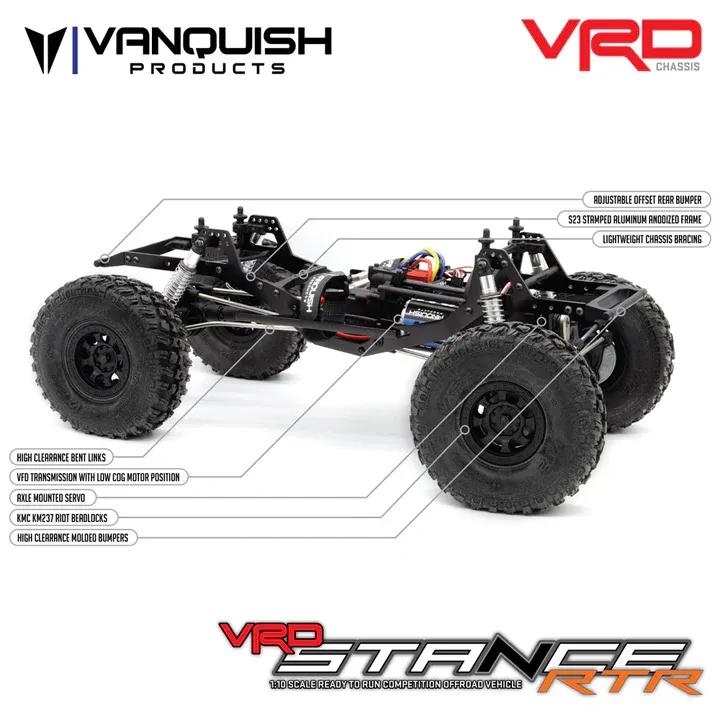 Vanquish Products VRD Stance RTR Portal Axle Comp Rock Crawler (Silver)