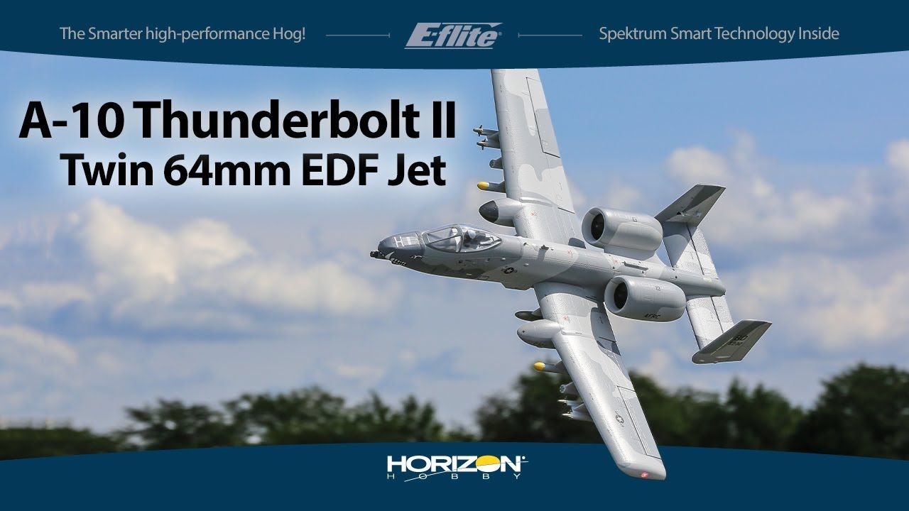 A-10 Thunderbolt II Twin 64mm EDF BNF-B AS3X/SAFE-