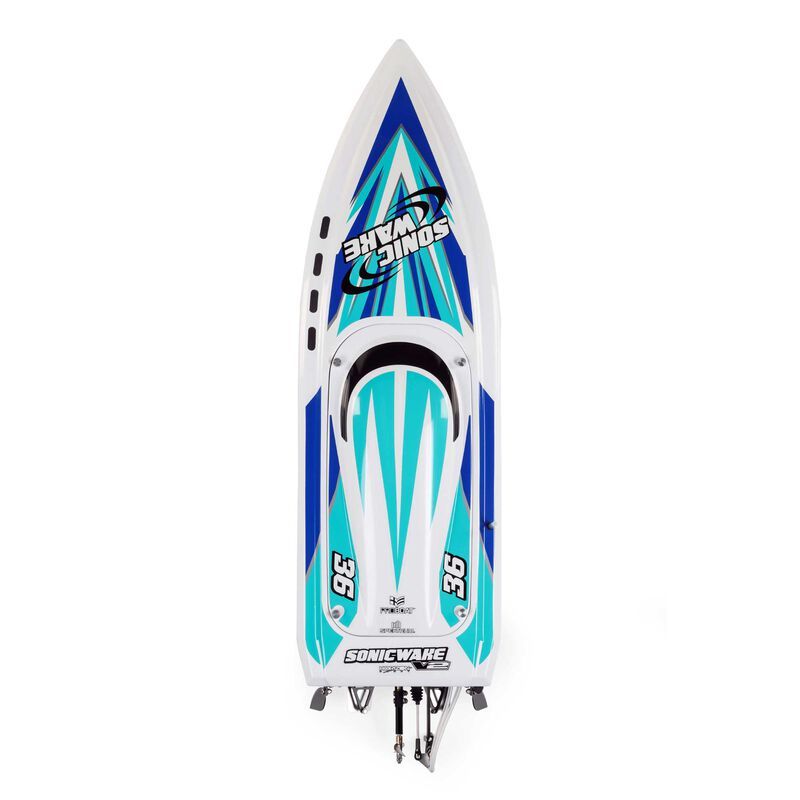 Sonicwake V2 36&quot; Self-Righting, BL, White: RTR