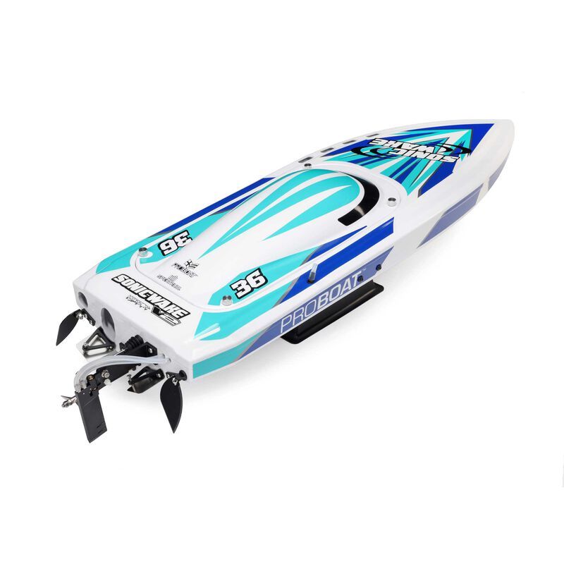 Sonicwake V2 36  Self-Righting, BL, White: RTR