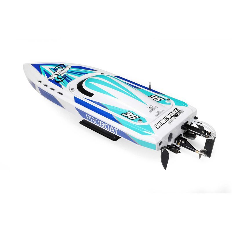 Sonicwake V2 36&quot; Self-Righting, BL, White: RTR