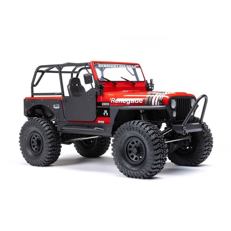 1/10 SCX10 III Jeep CJ-7 4X4 RTR Brushed Rock Crawler, Red