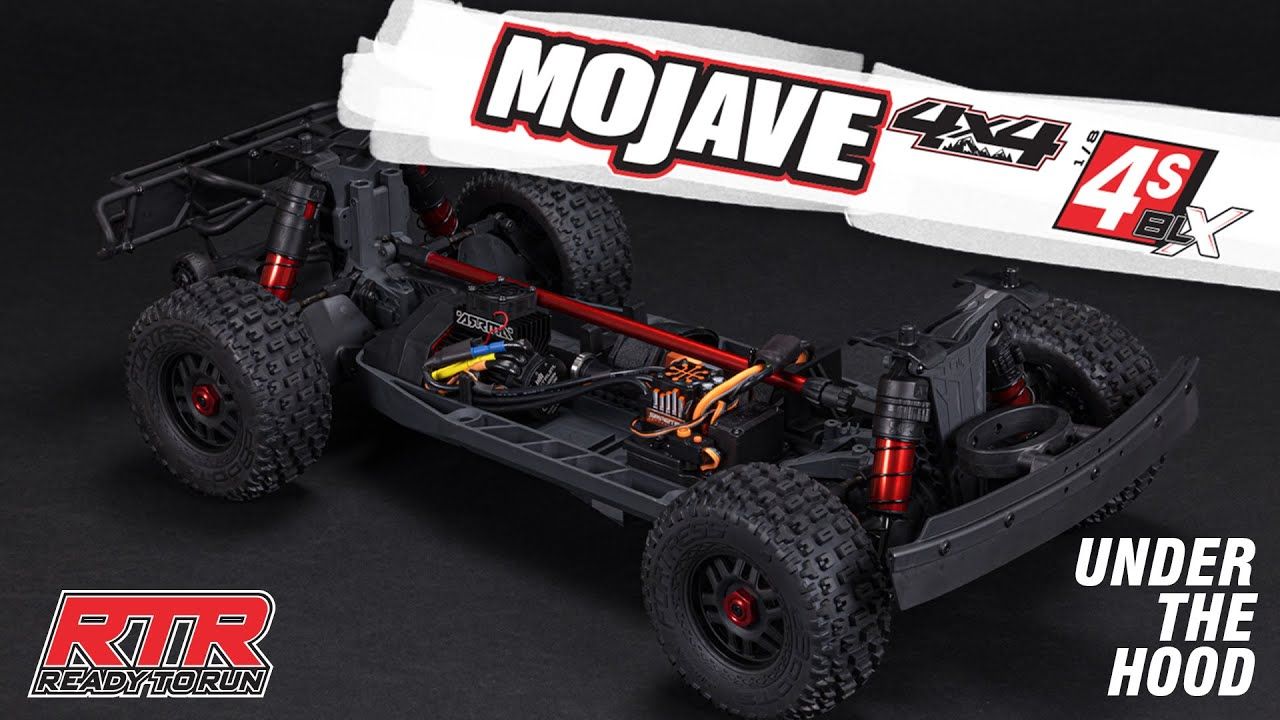 MOJAVE 4X4 4S BLX 1/8th Scale Desert Trk White/Red