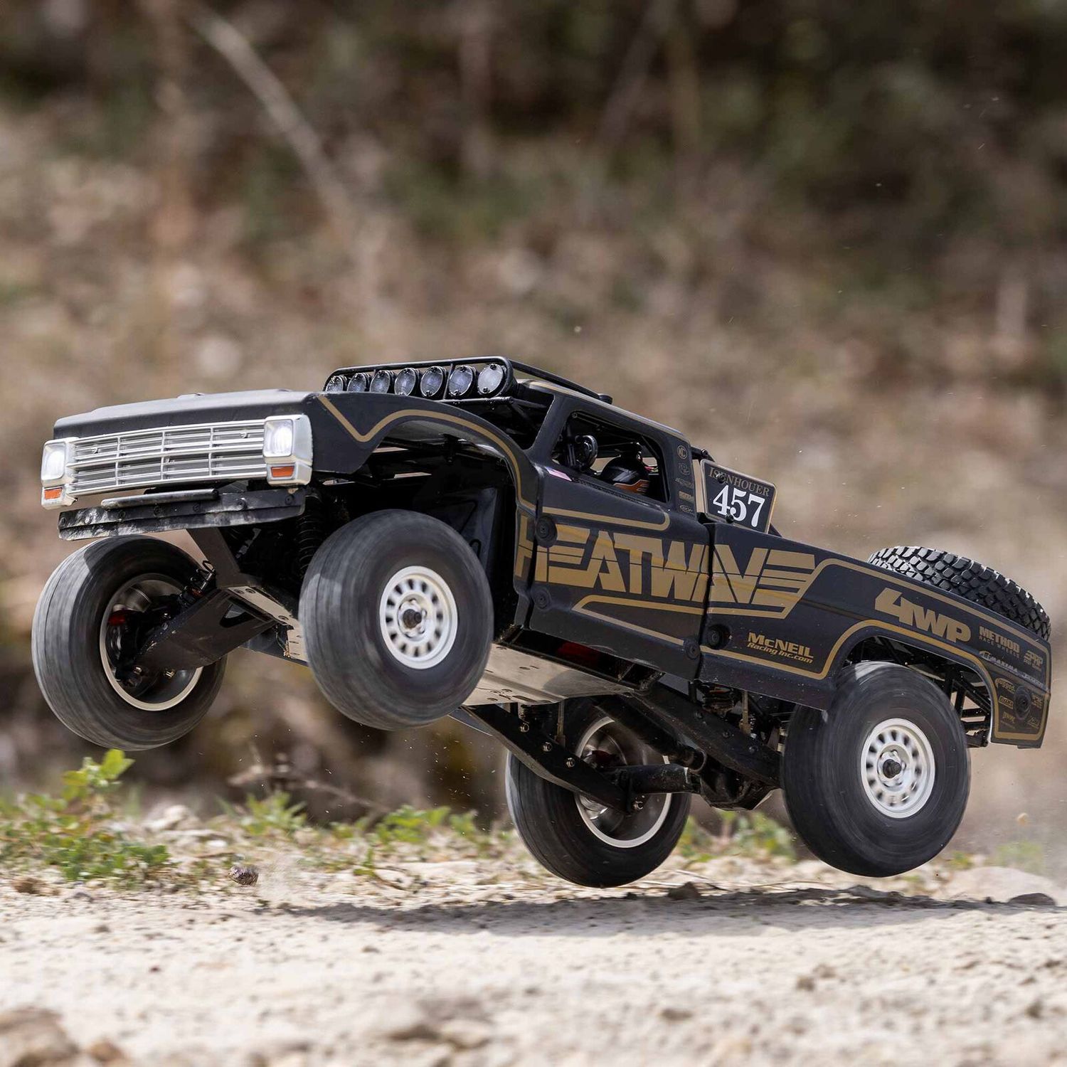 Losi Baja Rey 2.0, 1/10 4WD BL RTR, Heat wave Black