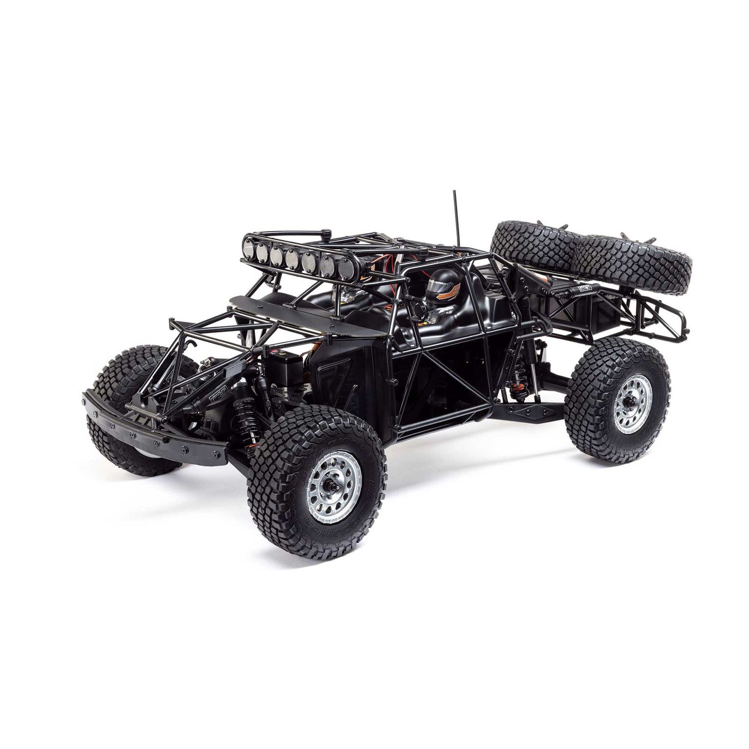 Losi Baja Rey 2.0, 1/10 4WD BL RTR, Heat wave Black