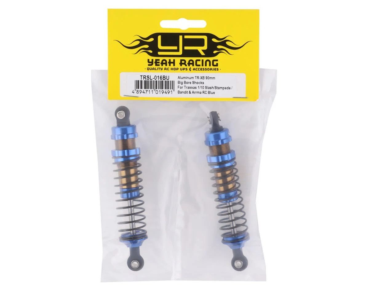 Yeah Racing 90mm Aluminum TR-XB Big Bore Shocks (Blue) (2)