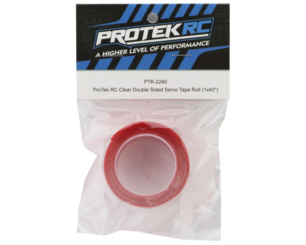 PTK-2240  ProTek RC Clear Double Sided Servo Tape Roll (1x40&quot;)