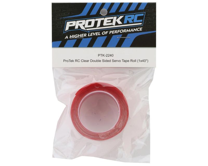 PTK-2240  ProTek RC Clear Double Sided Servo Tape Roll (1x40&quot;)